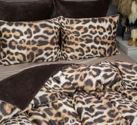 Постельное белье с одеялом "Kazanov.A." Роберто Франко Premium (капучино трюфель) Велюр/Egypt Cotton, Семейный