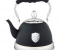Чайник со свистком и складывающейся ручкой "ТЮДОР", 1,0 л (чёрный)