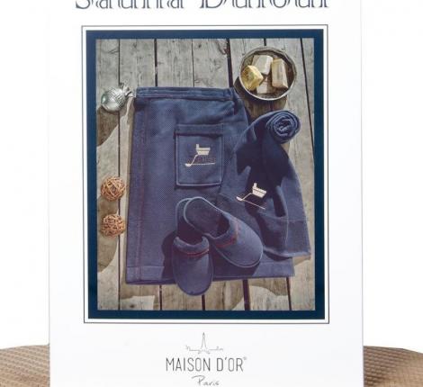 Набор для сауны мужской Maison Dor "DUFOUR" (кремовый)