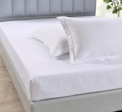 Простынь страйп-сатин на резинке PRST-R-21, 200x200