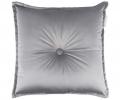 Подушка декоративная "Sofi de Marko" Вивиан (светло-серая) Велюр, 45х45