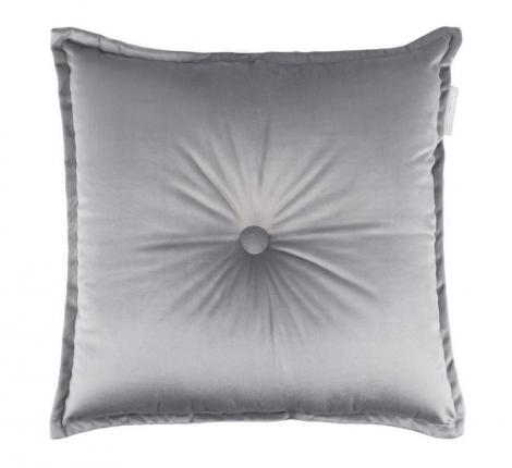 Подушка декоративная "Sofi de Marko" Вивиан (светло-серая) Велюр, 45х45