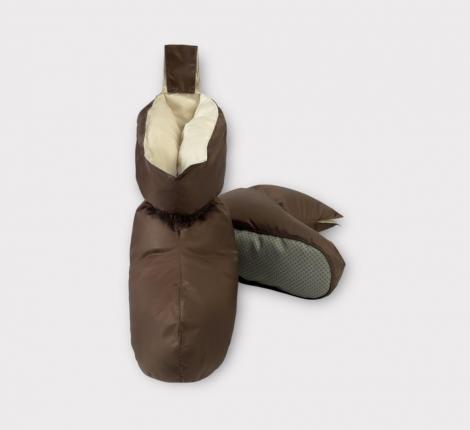 Сапожки-носочки пуховые "Comfort Socks Travel Grass" BEIGE, 40-45 р.