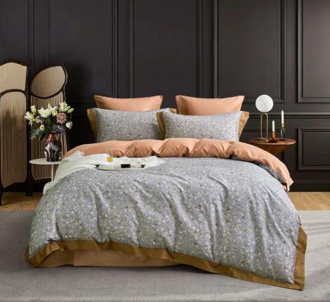 Постельное белье "Asabella" 2187-6 Мако-Сатин, Евро