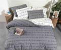 Постельное белье EFOR RANFORCE "WISH YOU GRI" (100% хлопок), Евро