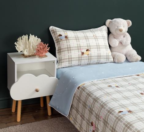 Постельное белье детское с одеялом "Sofi de Marko" Щенята Сатин, 1,5 спальный