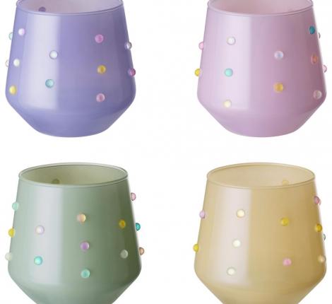 Набор стаканов 4 штуки "TENDER COLORS", 380 мл