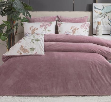 Постельное белье "Kazanov.A." Бегония (маджента) Велюр/Egypt Cotton, Семейный