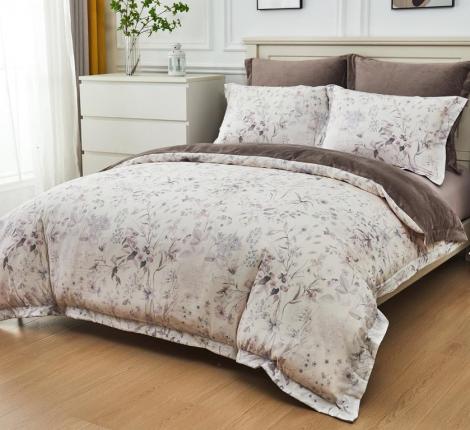 Постельное белье "Sofi de Marko" Джули №5 Велюр/Сатин, Евро