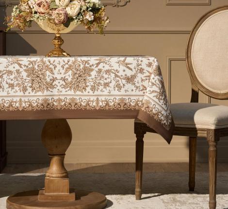 Скатерть с пропиткой SANTALINO "ROYAL GARDEN" 110х140 см, белый