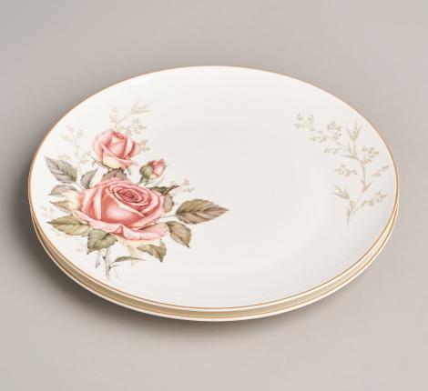 Набор закусочных тарелок 2 шт. "КОРЕЙСКАЯ РОЗА", диаметр 20,5 см