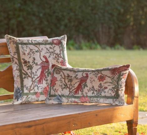 Подушка Frati "BIRDS OF PARADISE" BEIGE (бежевый), 30х60