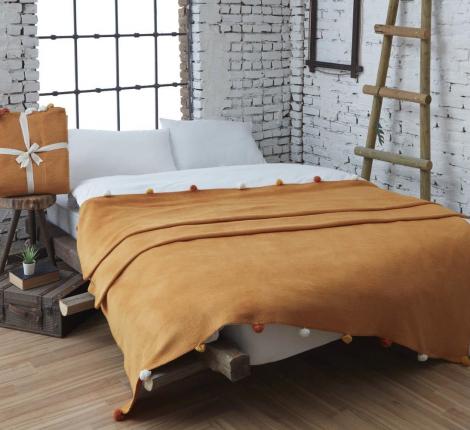 Покрывало "ANITA" горчичный, 150х200