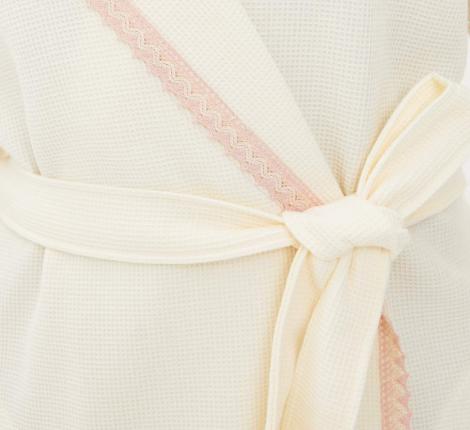 Халат вафельный с капюшоном "Sofi de Marko" Селеста (крем), L