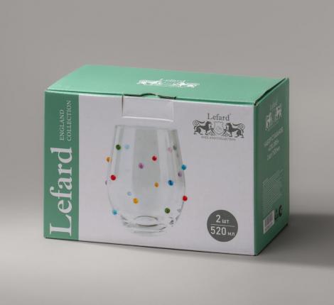 Набор стаканов 2 штуки "COLORS", 520 мл