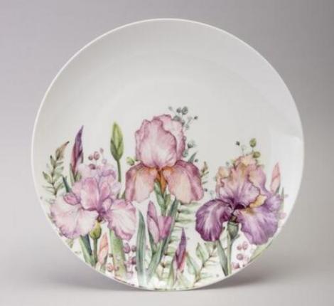 Тарелка обеденная "IRISES", диаметр 25,5 см