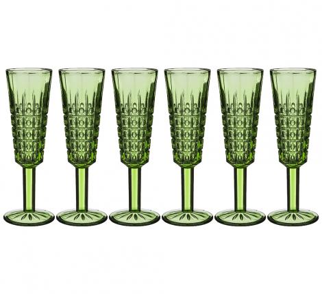 Набор бокалов для шампанского 6 штук &quot;ГРАФИКА&quot; 694-007 СЕРИЯ &quot;MUZA COLOR&quot; 150 мл