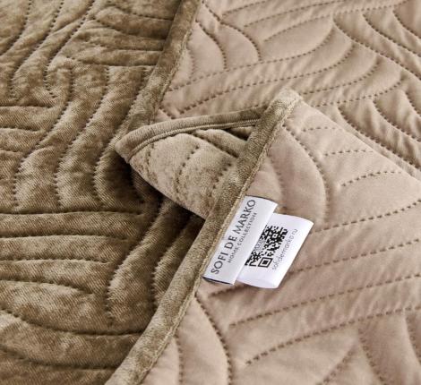 Покрывало "Sofi de Marko" Деварта (бежевый) Бархат, 240x260