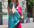Платок шёлковый "ROSALIA" BLEU, 90х90