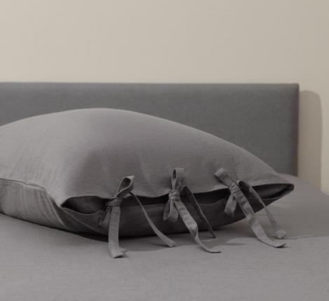 Постельное белье "Sofi de Marko" Аредель (серый) Лён, Евро