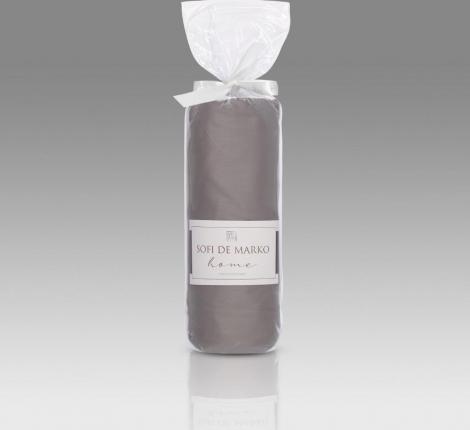 Простыня на резинке "Sofi de Marko" Мармис (тауп) Сатин, 160х200х30