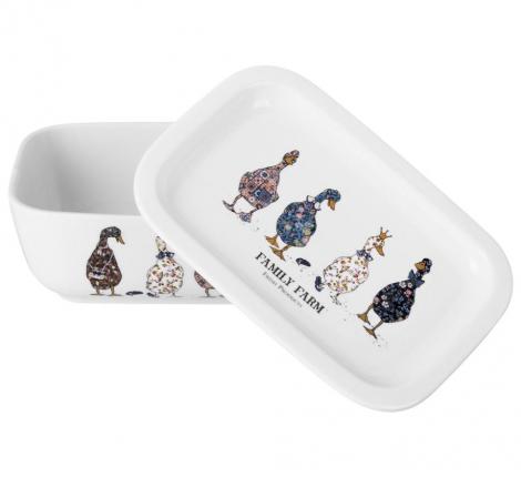 Блюдо прямоугольное с крышкой "FAMILY FARM", 490 мл