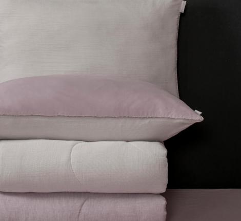 Постельное белье с одеялом "Kazanov.A." Османтус (лаванда перламутр) Муслин, Семейный