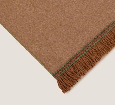 Плед Frati "SOFT BAMBOO" BISCOTTO с тесьмой Matisse (желто-коричневый), 160х200