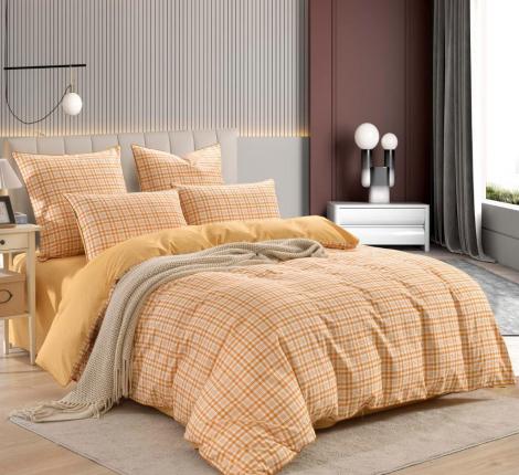 Постельное белье "Sofi de Marko" Лавр (оранжевый) Сатин, Семейный