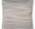 Подушка декоративная "BRUMA" 40х40, серо-белая полоска (светло-серый кант)
