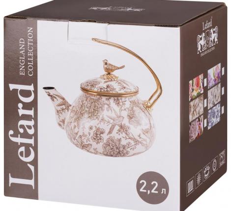 Чайник эмалированный "ВИНТАЖ. ПТИЧКА", 2,2 л