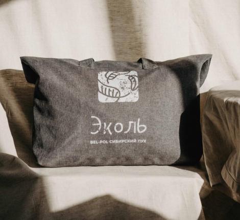 Подушка пуховая с бортом «Эколь NORD» белый пух, 70х70