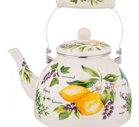 Чайник эмалированный "СЕКРЕТНЫЕ ИНГРЕДИЕНТЫ", 4,0 л