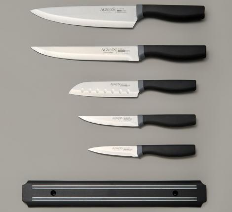 Набор кухонных ножей "CORRIDA" с магнитным держателем 911-043, 6 предметов