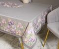 Скатерть с пропиткой "ИРИСЫ" 160х220 см, серый