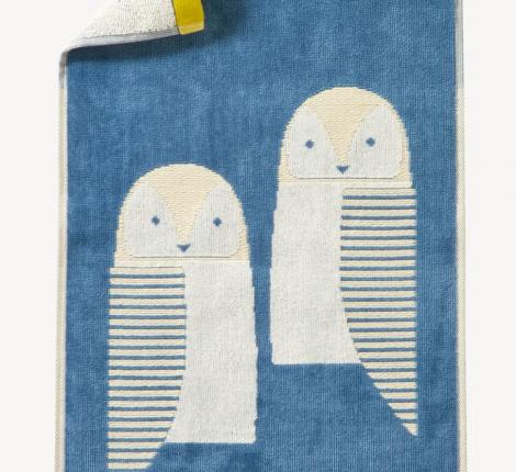 Полотенце "Blanc des Vosges" GRAND DUC GLACIER велюр/жаккард, 30х50