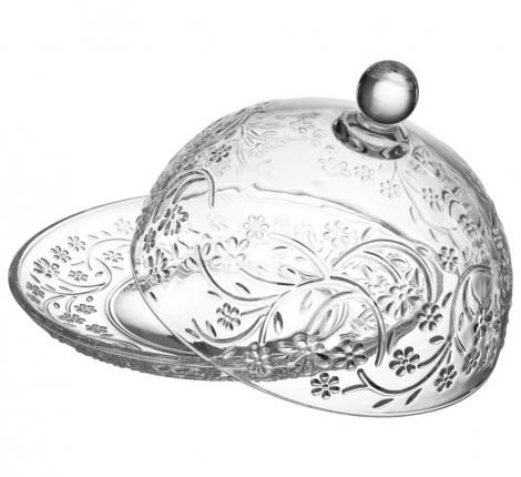 Блюдо сервировочное с крышкой "BLOSSOM", 19,5*19,5*14 см