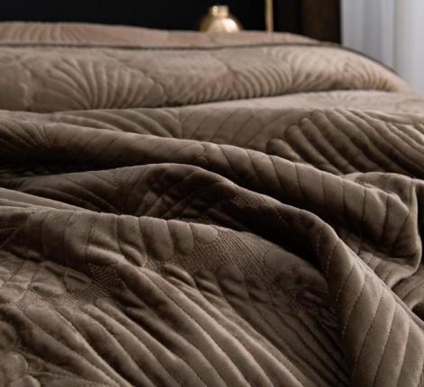 Покрывало "Sofi de Marko" Ноэль (капучино) Велюр, 160х220