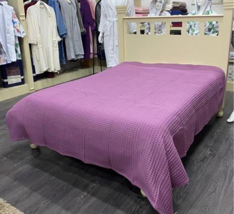 Покрывало вафельное "QUALITY" 200х240, лиловый