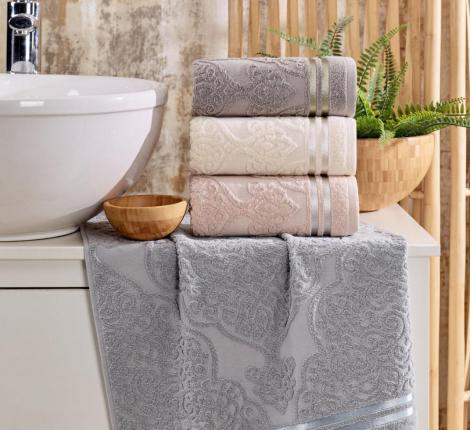 Набор махровых полотенец "PHILIPPUS" 50*90 (1/4 ) PRIME COTTON (A435) FARAH