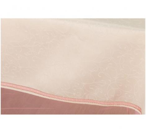 Скатерть SANTALINO &quot;РИЧАРД&quot; с кружевом  Жаккард 120х160 см, розовый-шампань
