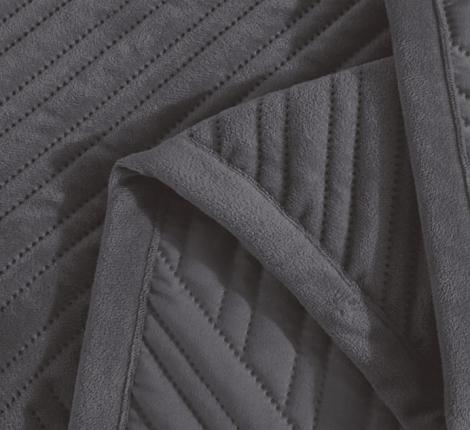 Покрывало из бархата "KARTEKS" 01, 200х220 (антрацит)