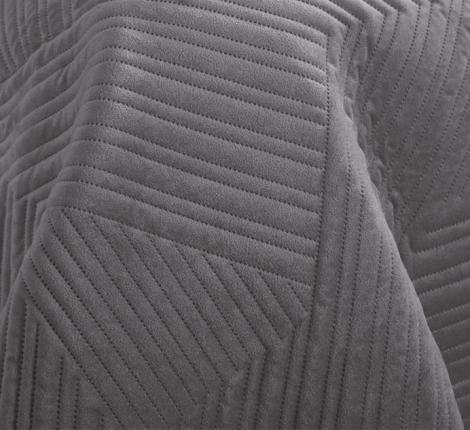 Покрывало из бархата "KARTEKS" 01, 200х220 (серый)