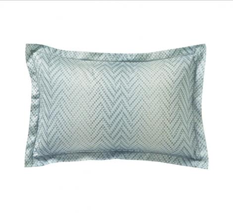 Постельное бельё "Blanc des Vosges" GRAVITY BLEU CELESTE Сатин ДеЛюкс, Евро