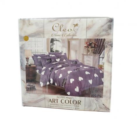 Постельное бельё "Cleo" Art Color 15/298-AC Полисатин, 1,5 спальный