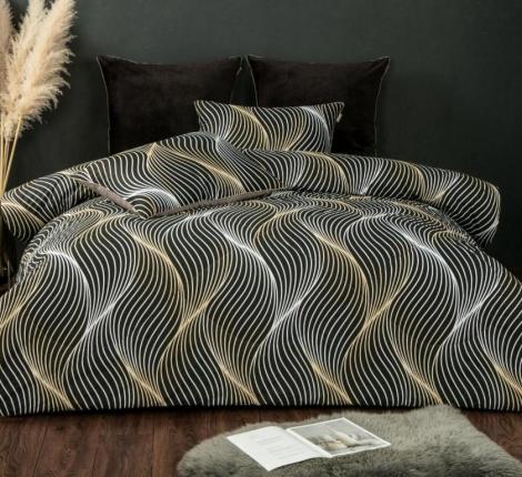 Постельное белье с одеялом "Kazanov.A." Байрон (трюфель) Велюр/Egypt Cotton, 1,5 спальный