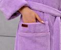 Халат женский трига шалька "AMBIELLA A-1295" лиловый, L/XL