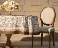 Скатерть овальная с пропиткой SANTALINO "ROYAL GARDEN" 160х220, белый