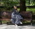 Дорожный плед пуховый "TRAVEL PLAID GRASS GRAPHITE", 140х200