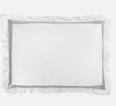 Наволочка с широкой отделкой "ALPINE ASH GREY ALLURE GRASS" Мако-Сатин, 50х70 (2шт)